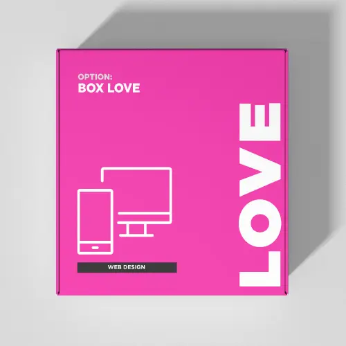 Paquete Box Love, versión premium de diseño web